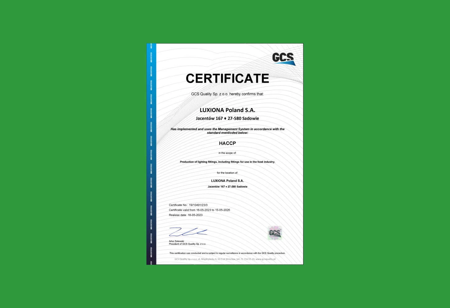 Haccp certification hotsell